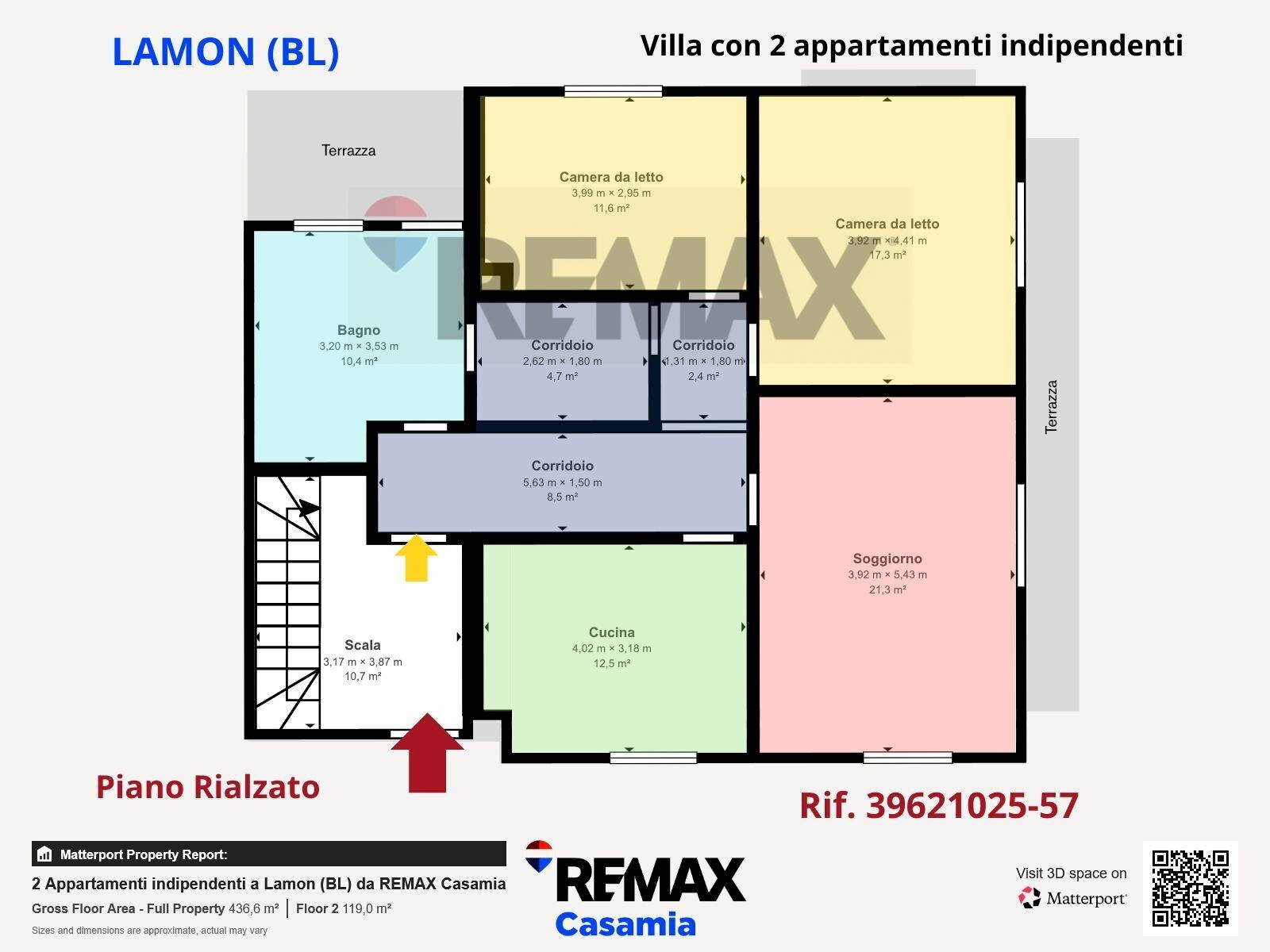 Pianta 2D - Casa indipendente Via Cismon
 
5, Lamon - planimetria 1