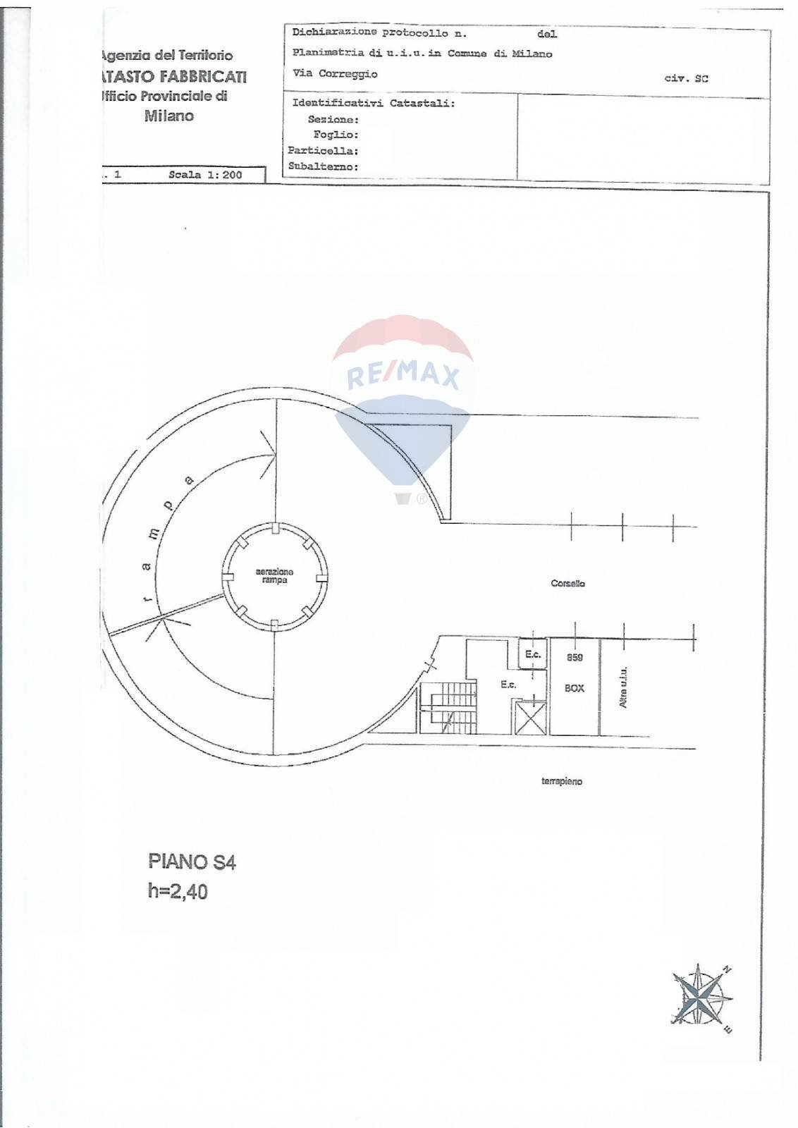 Pianta 2D - Box via correggio
 
snc, Milano - planimetria 1
