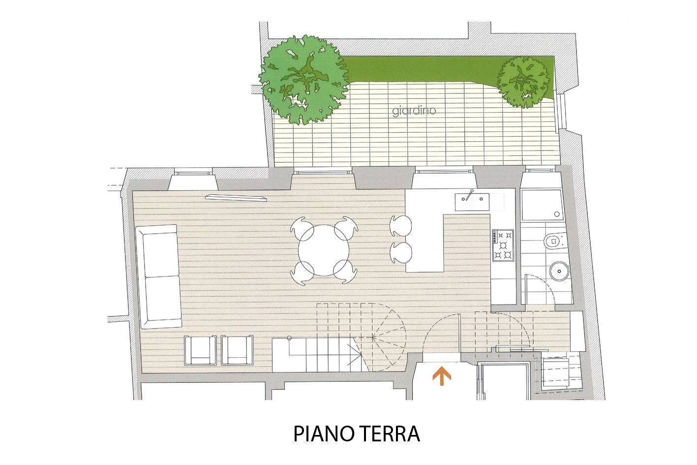 Foto 7 - Trilocale Via Mazza
 
sn, Pesaro - planimetria 1