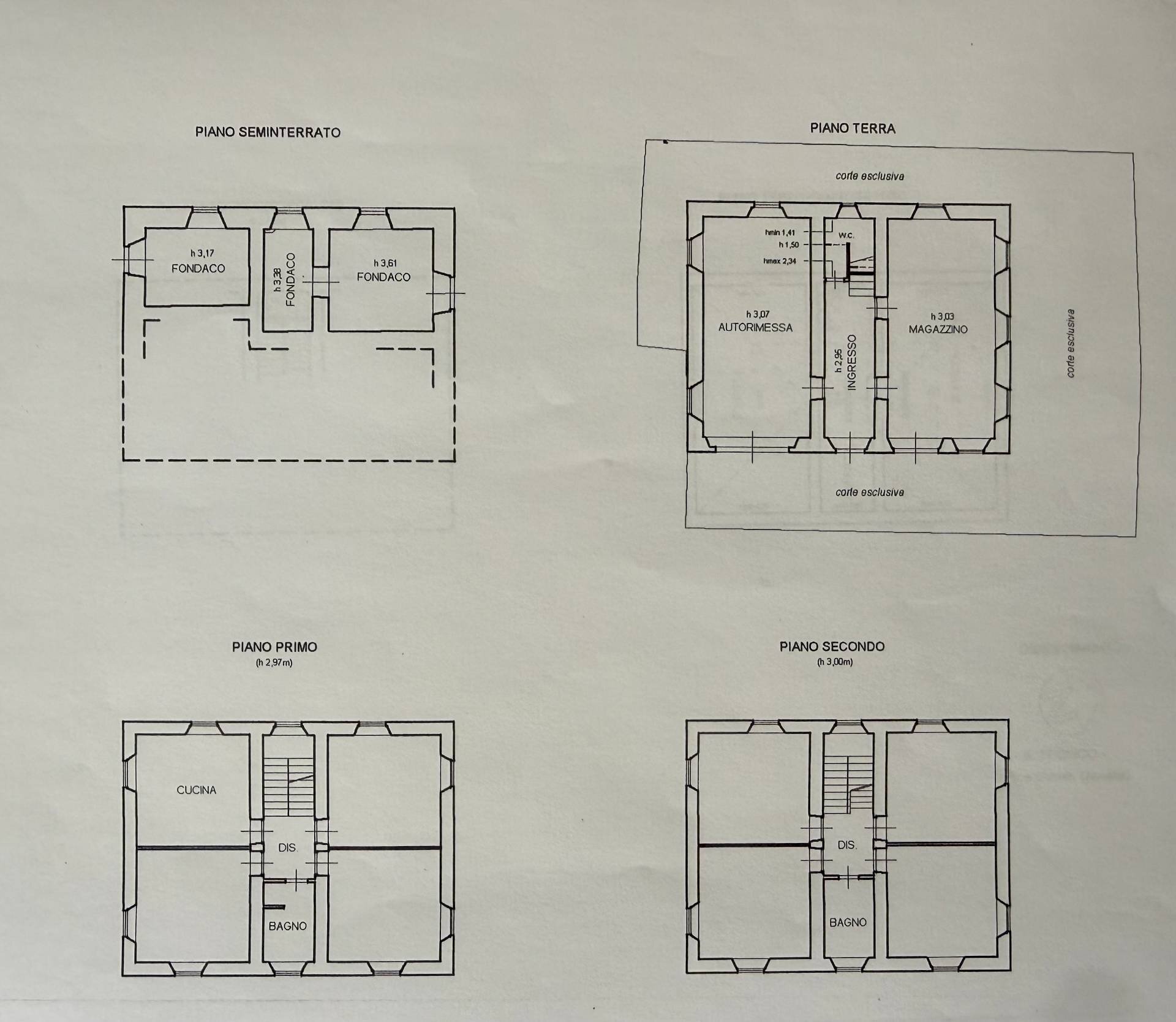 Foto 41 - Casa semi indipendente Acquasanta Terme - planimetria 1