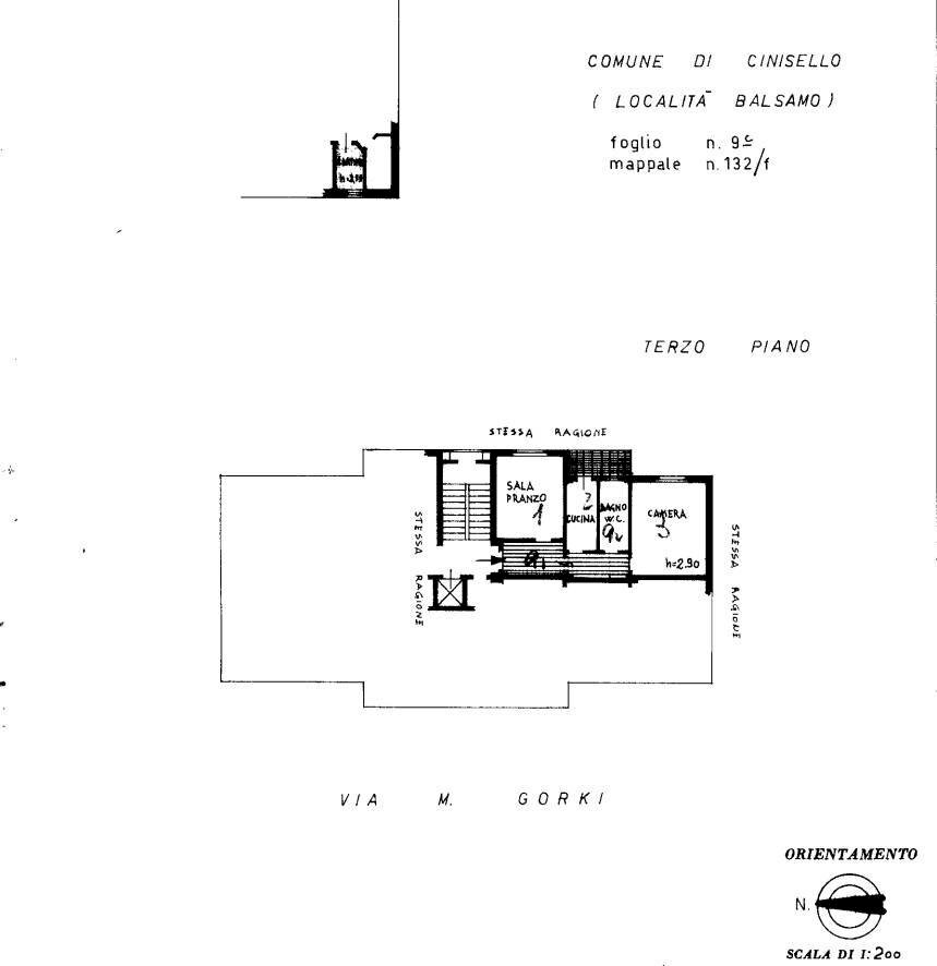 Foto 18 - Two-room apartment Via Massimo Gorki
 
79, Cinisello Balsamo - floor plans 1