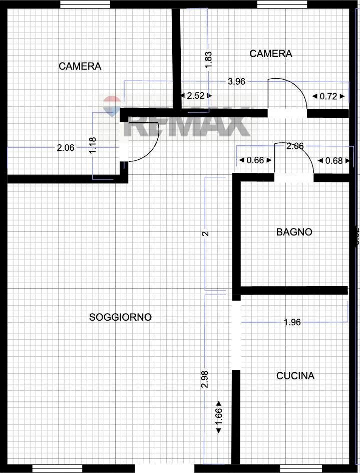 Pianta 2D - Trilocale Via Lombardia
 
6, Villabate - planimetria 1