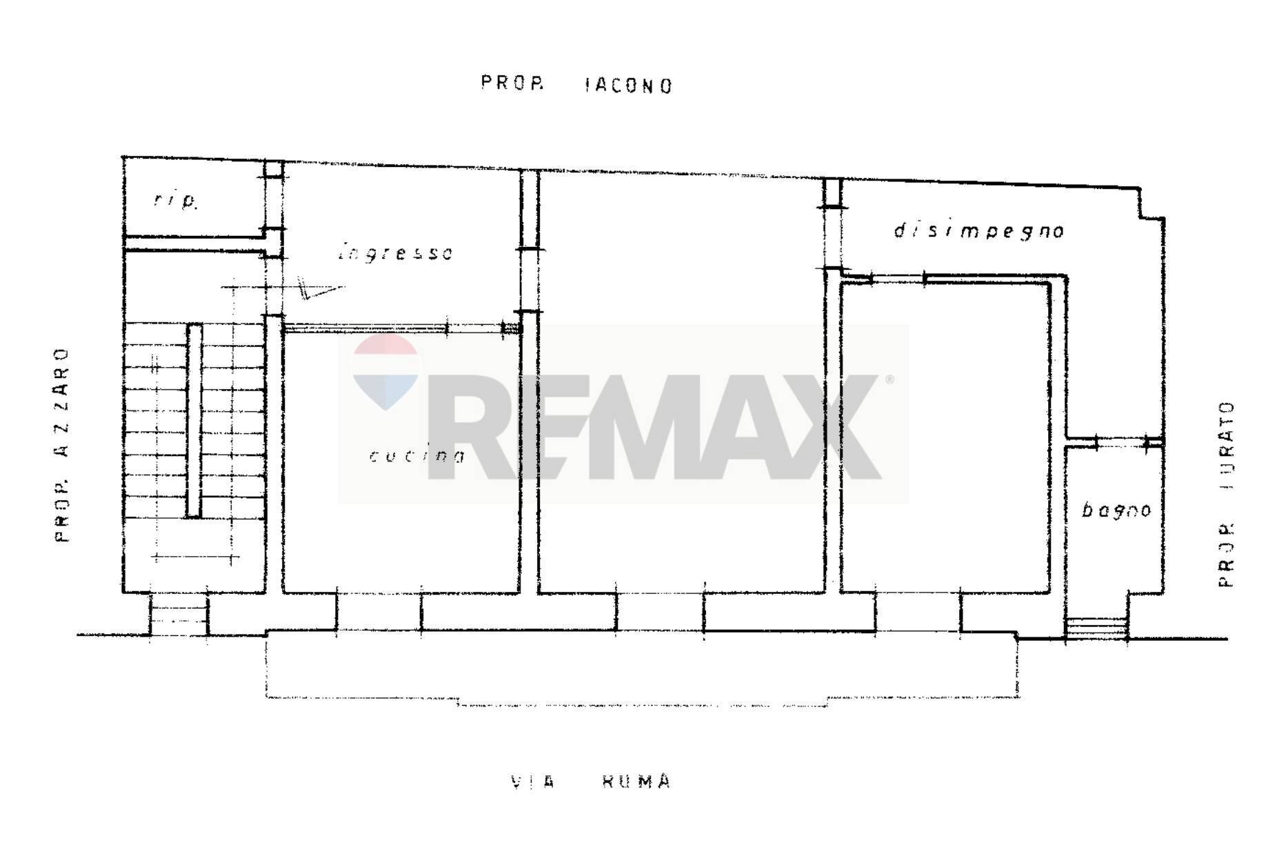 Pianta 2D - Four-room apartment Via Roma
 
56, Ragusa - floor plans 1