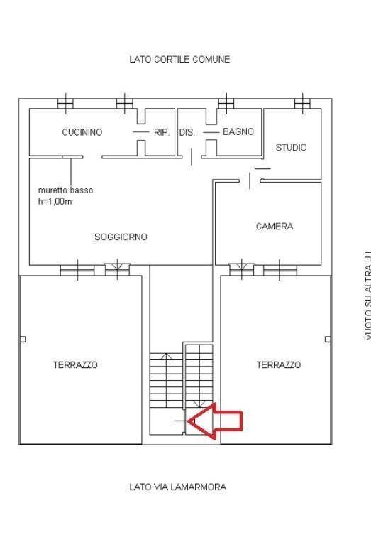 Attico via Alessandro La Marmora, 167, Grugliasco - planimetria 1