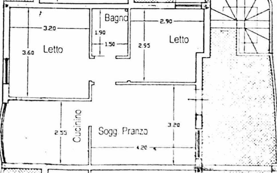Four-room apartment via delle Robinie, Gallipoli - floor plans 1