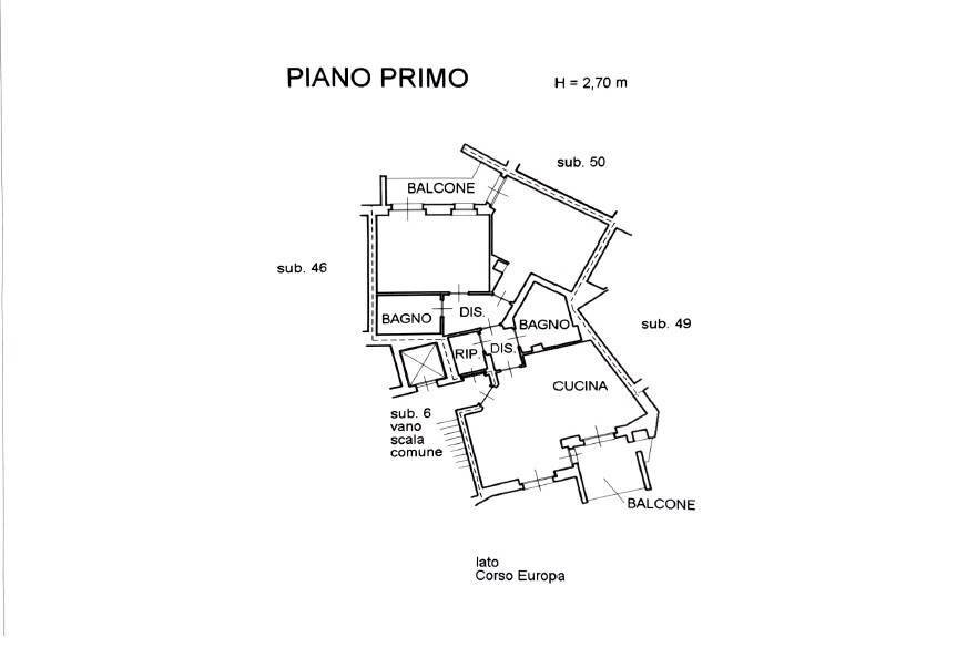 Appartamento Alba - planimetria 1