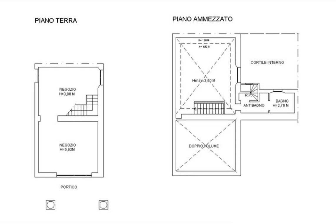 Shop Bologna (neighborhood Colli) - floor plans 1