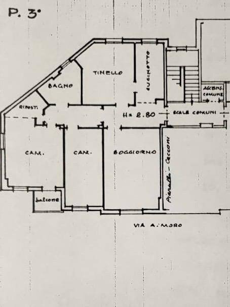 Appartamento via Aldo Moro, Castiglione dei Pepoli - planimetria 1