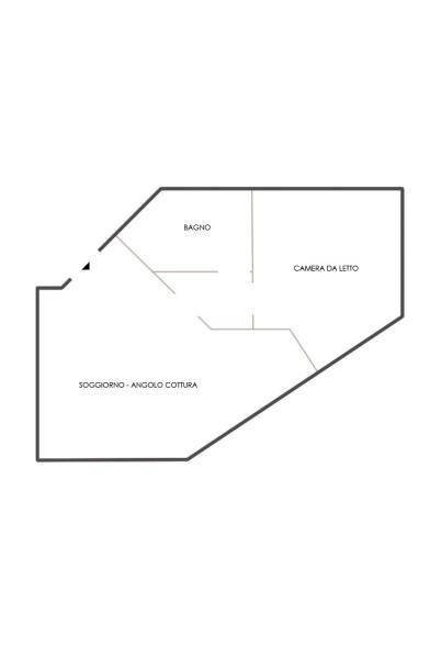 Bilocale via Sant'Anselmo, 1, Torino (zona San Salvario) - planimetria 1