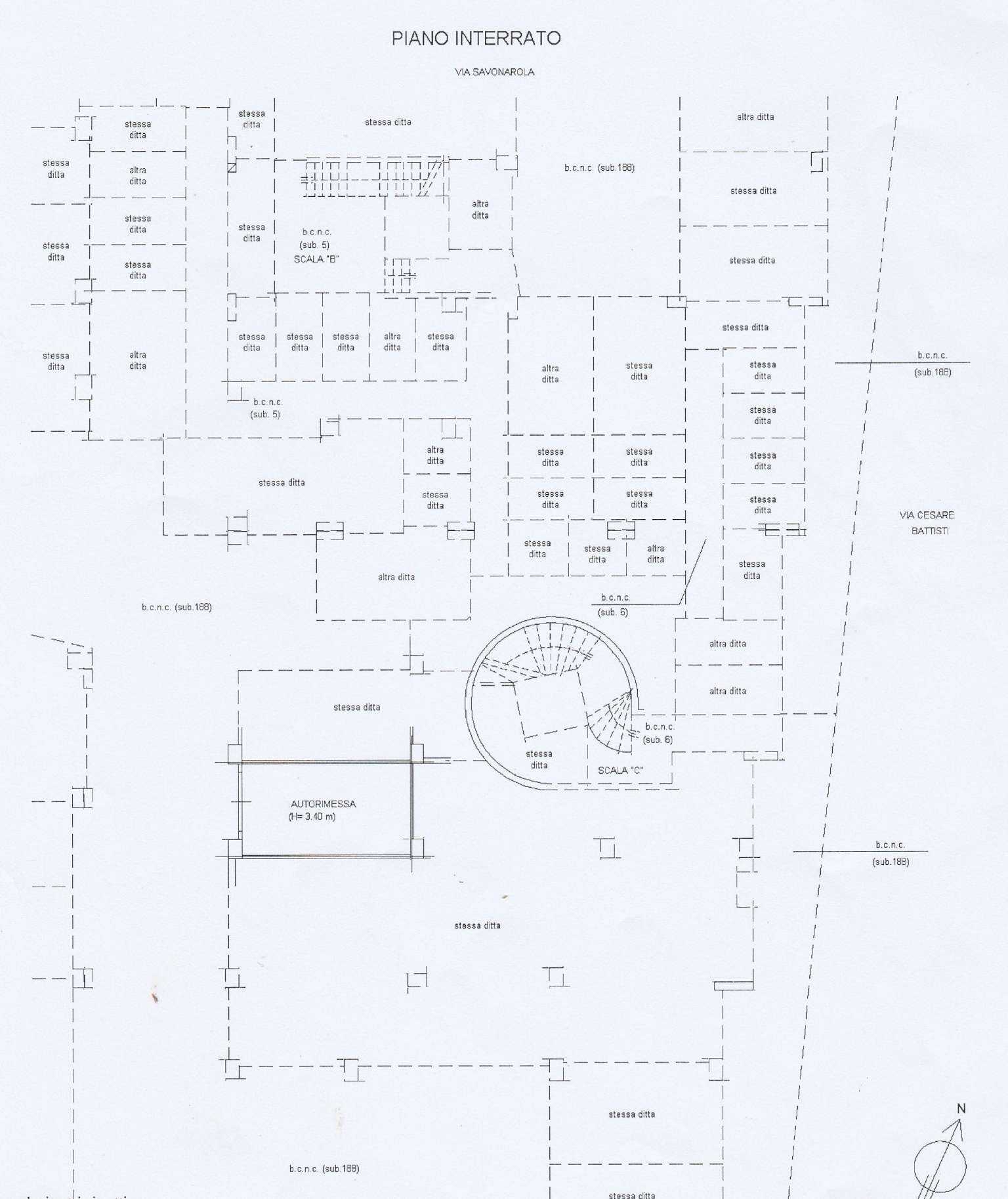 planimetria - Box via Savonarola, 69, Carmagnola - planimetria 1