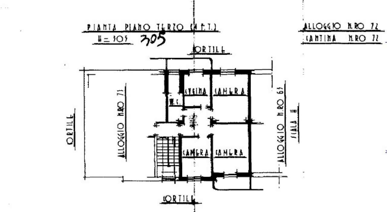 pln1 - Appartamento via Cavalcanti, 6, Torino (zona Madonna del Pilone) - planimetria 1