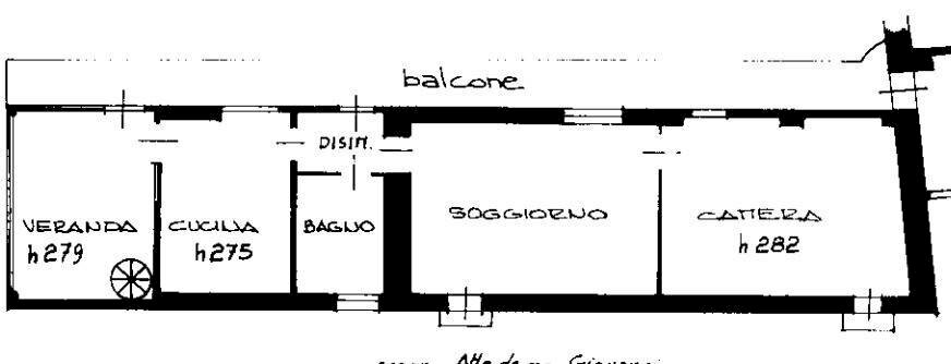 Quadrilocale via Motto Sapino 6, Maggiora - planimetria 1