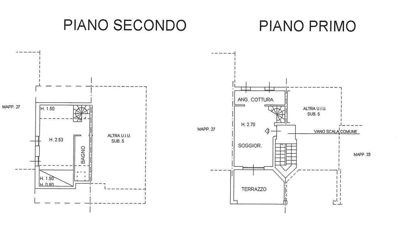 Two-room apartment via castelconturbia 10, Agrate Conturbia - floor plans 1