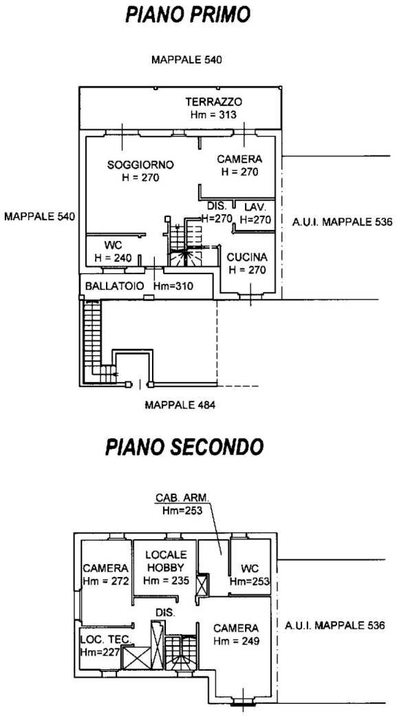 Four-room apartment via sant'isidoro 1, Bogogno - floor plans 1