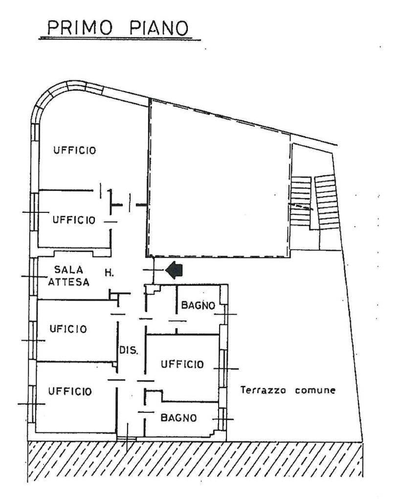 Office corso Sempione 27, Borgomanero - floor plans 1