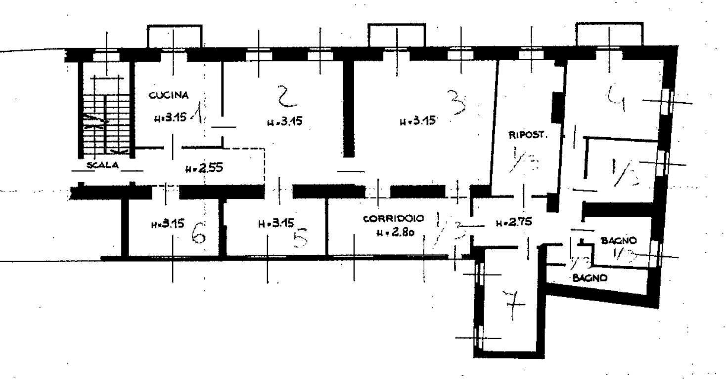 Appartamento corso mazzini 57, Borgomanero - planimetria 1