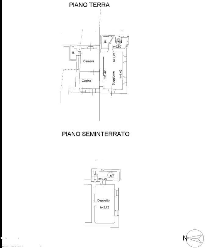 Townhouse Frazione Ville 70, Challand-Saint-Victor - floor plans 1