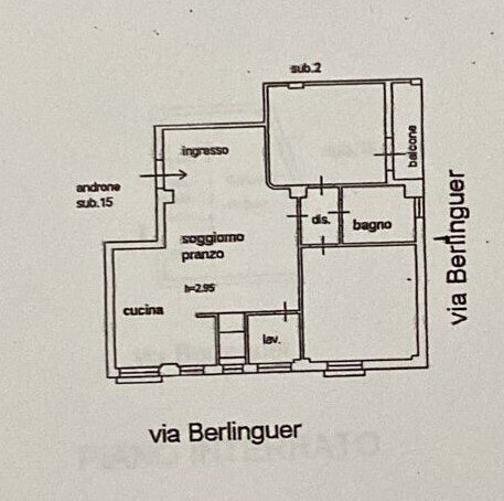 plan - Appartamento Via Enrico Berlinguer, Scicli - planimetria 1