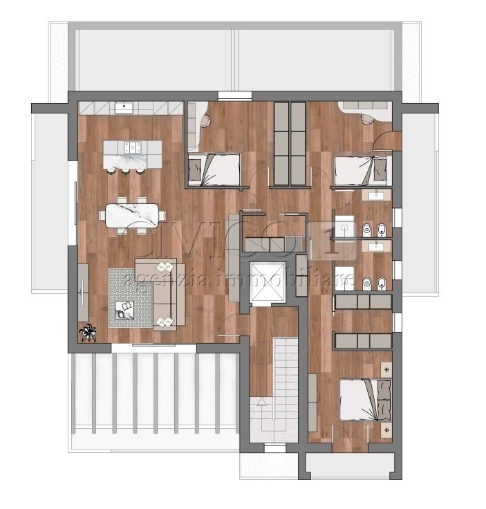 ATTICO - Attic Via Sicilia 1, Padova - floor plans 1