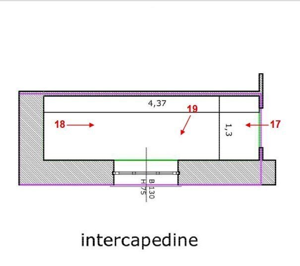 1 - Warehouse at auction Via S. Ambrogio di Fegino 2B, Genova (neighborhood Rivarolo) - floor plans 1