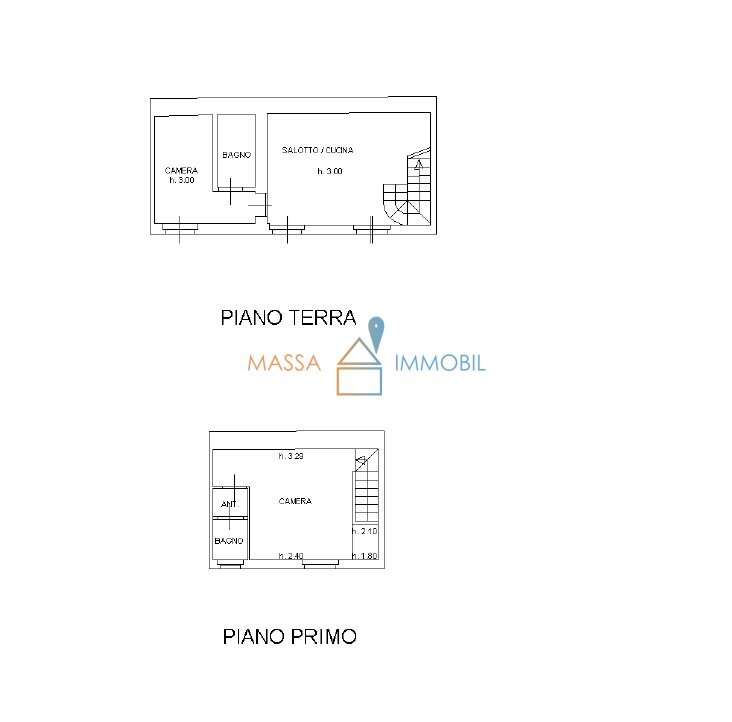 1.png - Three-room apartment Viale Giacomo Puccini 4, Massa - floor plans 1