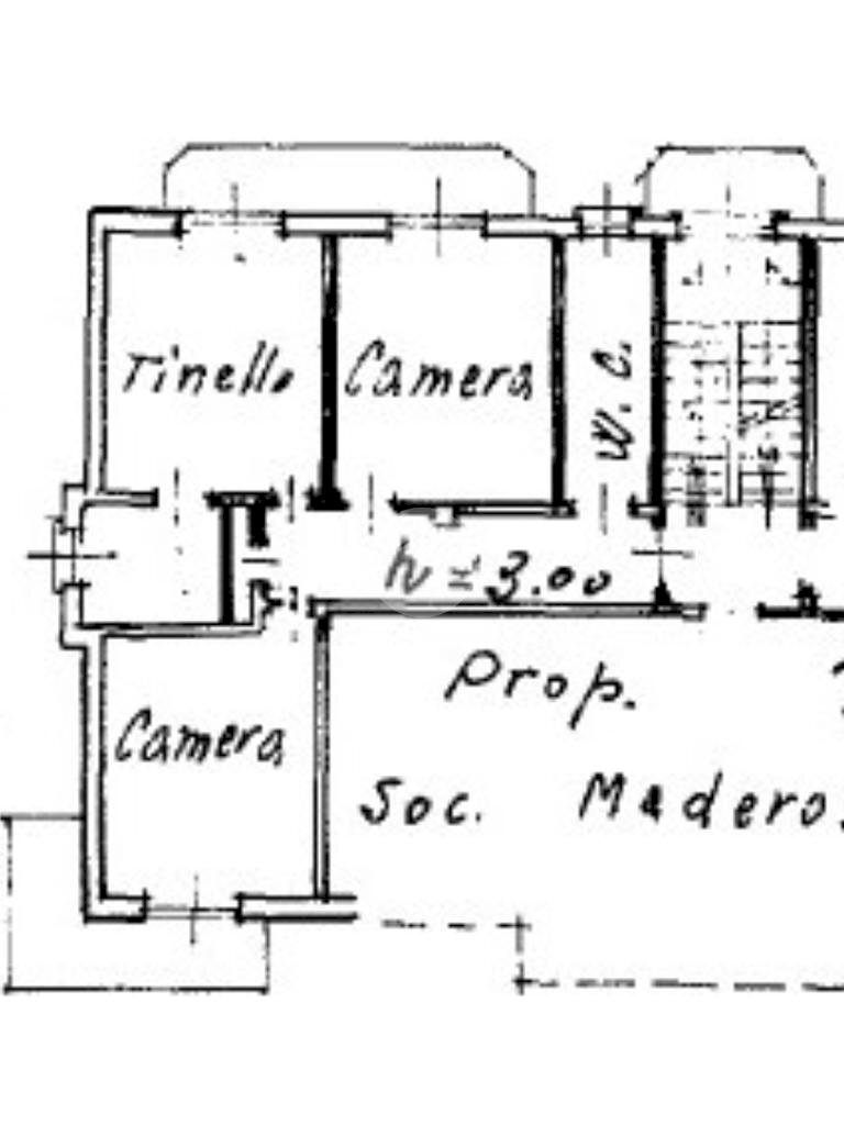 Three-room apartment Via Della Consolata, San Mauro Torinese - floor plans 1