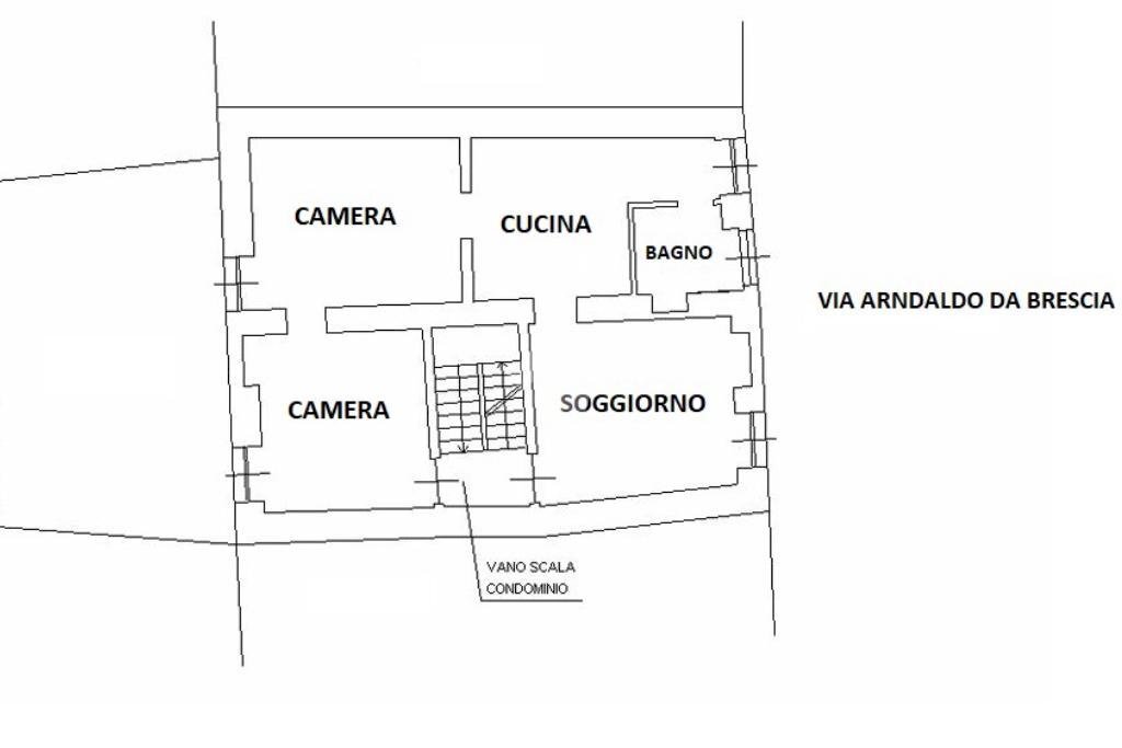 Four-room apartment Via Arnaldo da Brescia, Sanremo - floor plans 1