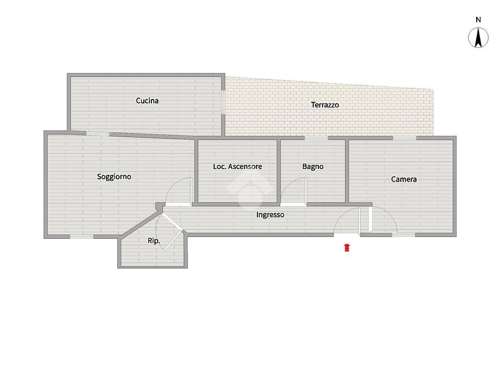 Three-room apartment Via dei devoto, Lavagna - floor plans 1