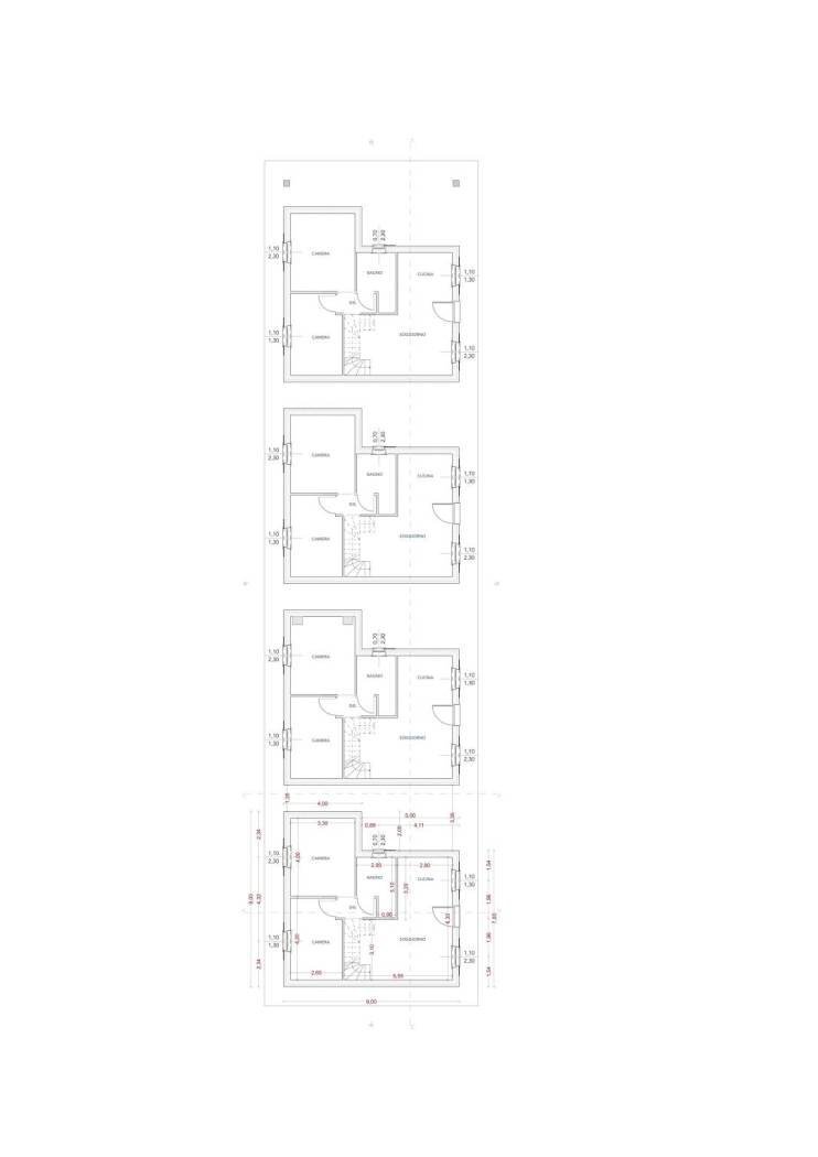 Villa a Schiera Via Val Bera, Castagnole delle Lanze - planimetria 1