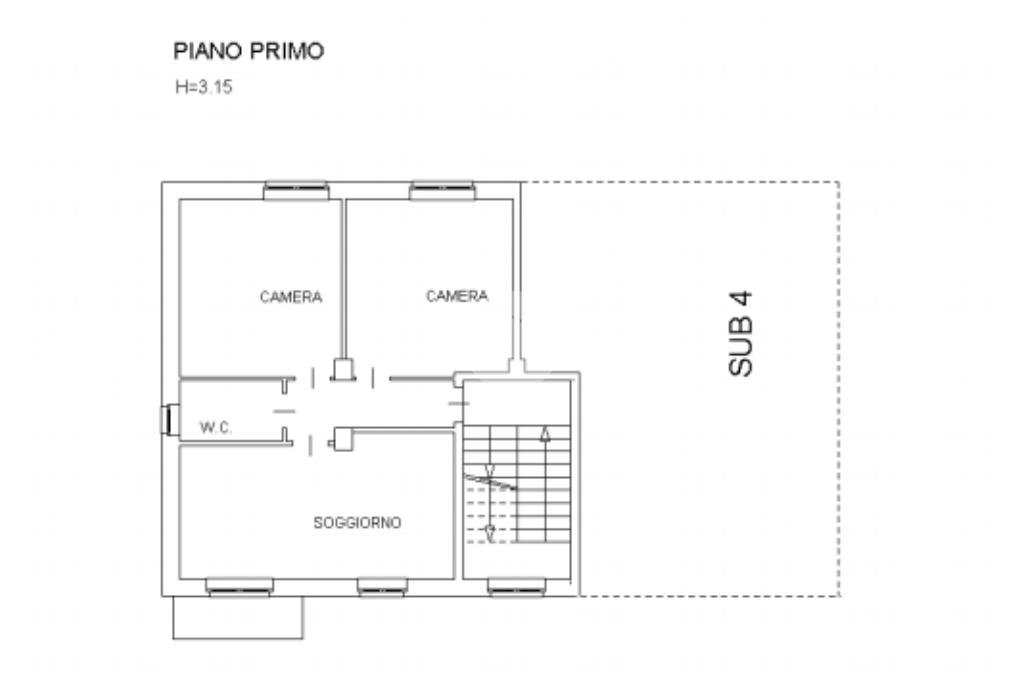 Trilocale Via Pasteur, Settimo Torinese - planimetria 1