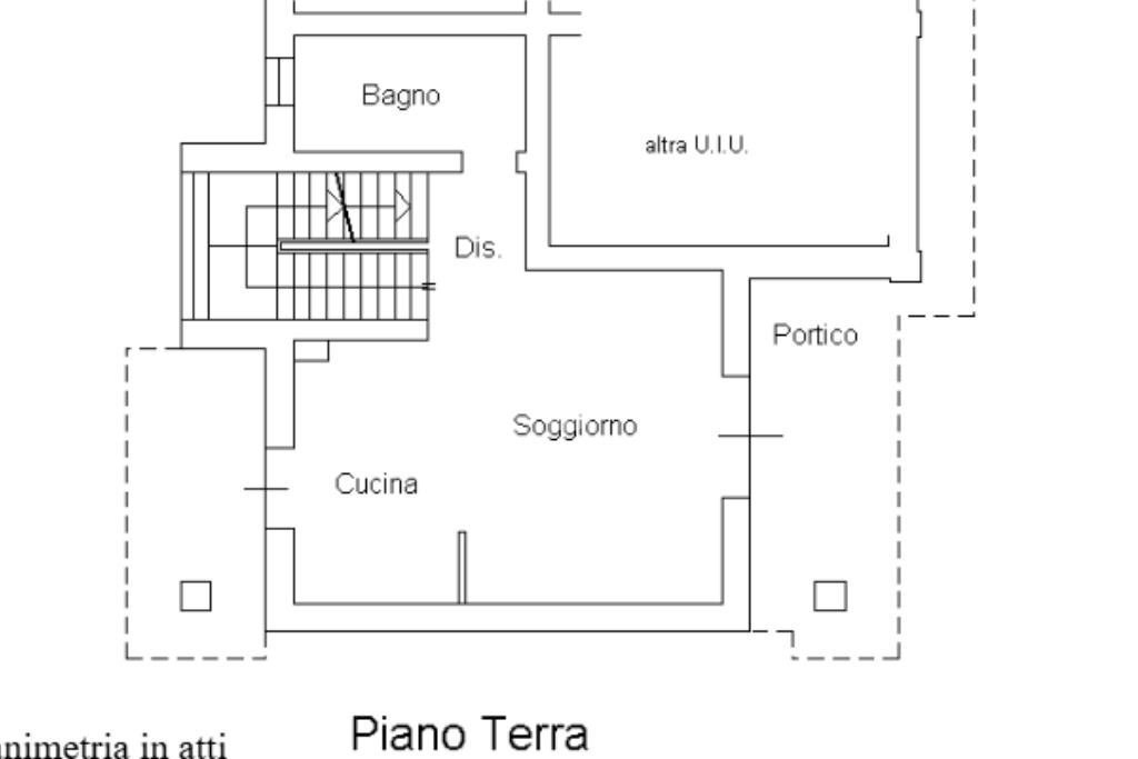 Portion of a house Via Fellini, Calderara di Reno - floor plans 1