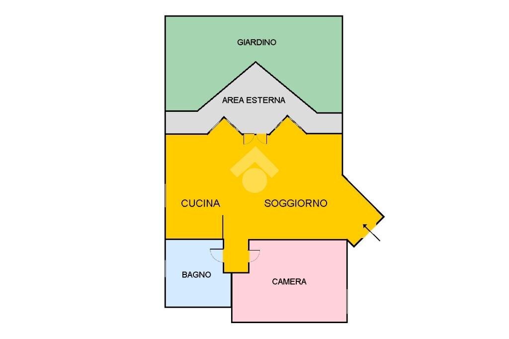 Two-room apartment Via Mazzini, Bardonecchia - floor plans 1