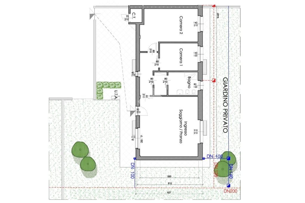 Porzione di casa Via del Pero, Cascinette d'Ivrea - planimetria 1