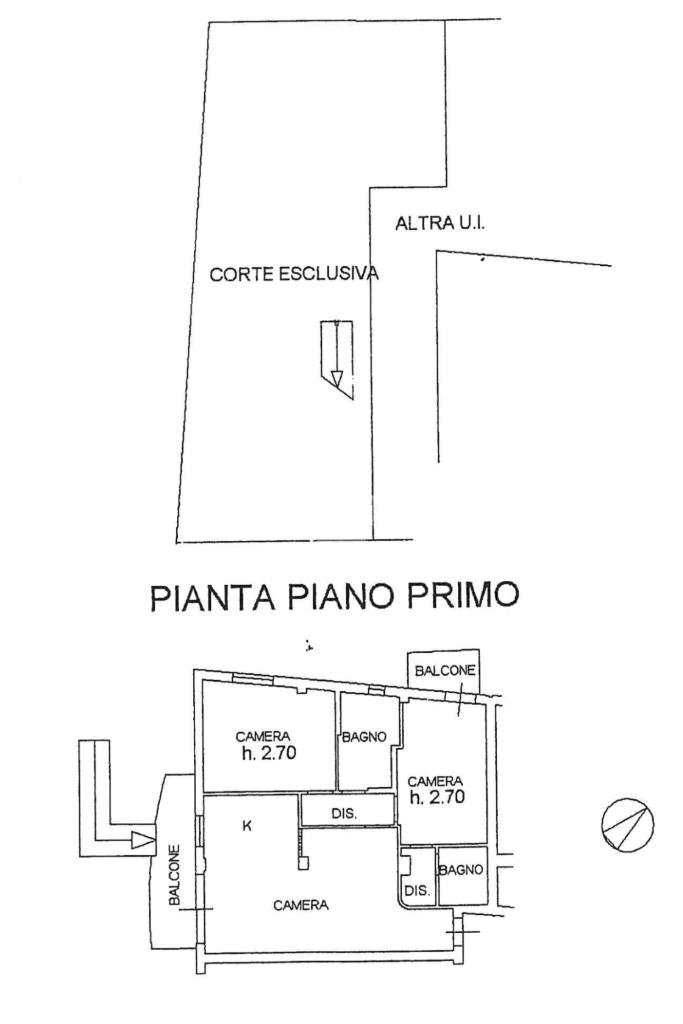 Trilocale Via don leo commissari, Lugo - planimetria 1