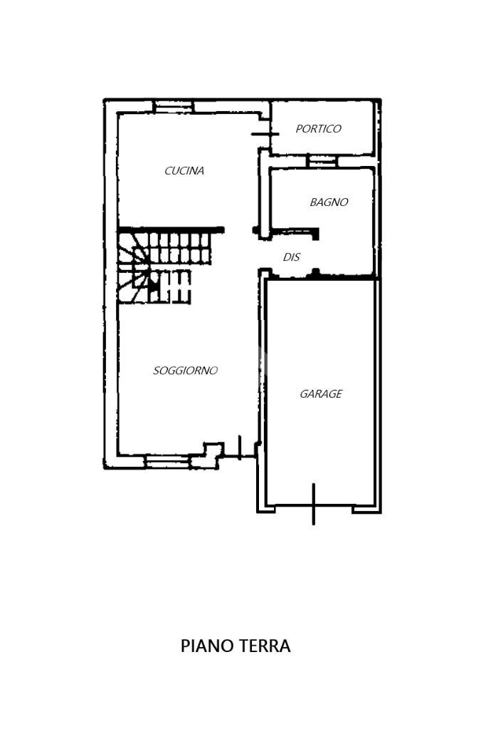 Portion of a house Via macello, Poggio Renatico - floor plans 1