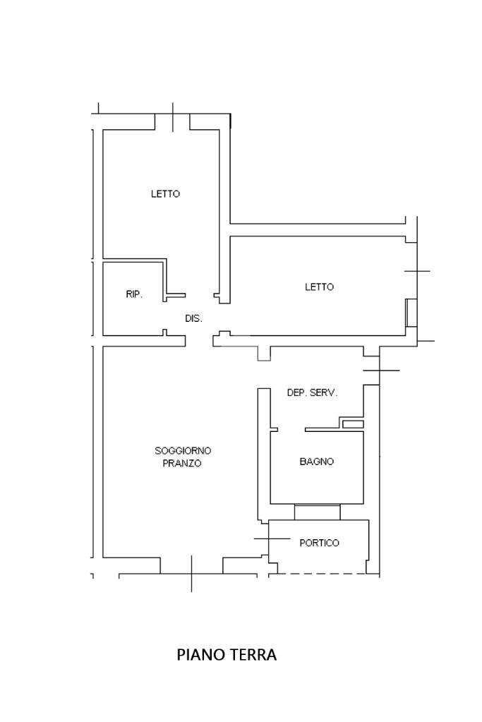 Three-room apartment Via Italia, Poggio Renatico - floor plans 1