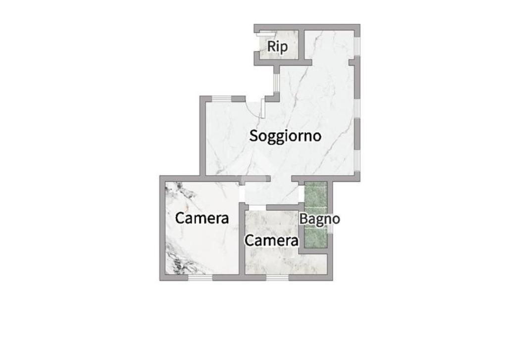 Quadrilocale Via Terni, Milano (zona Baggio) - planimetria 1