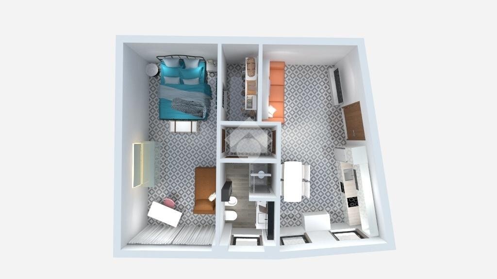 Two-room apartment Piazza Dergano, Milano (neighborhood Dergano) - floor plans 1