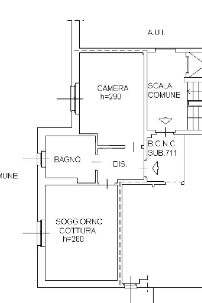 Two-room apartment Via cannero, Milano (neighborhood Maciachini) - floor plans 1
