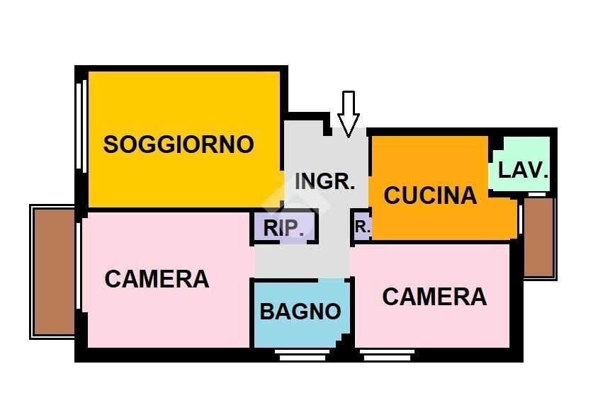 Trilocale Via Privata Fonzaso, Milano (zona San Siro) - foto 2