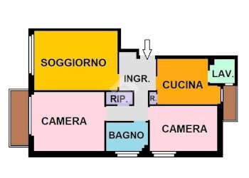 Trilocale Via Privata Fonzaso, Milano (zona San Siro) - foto 2