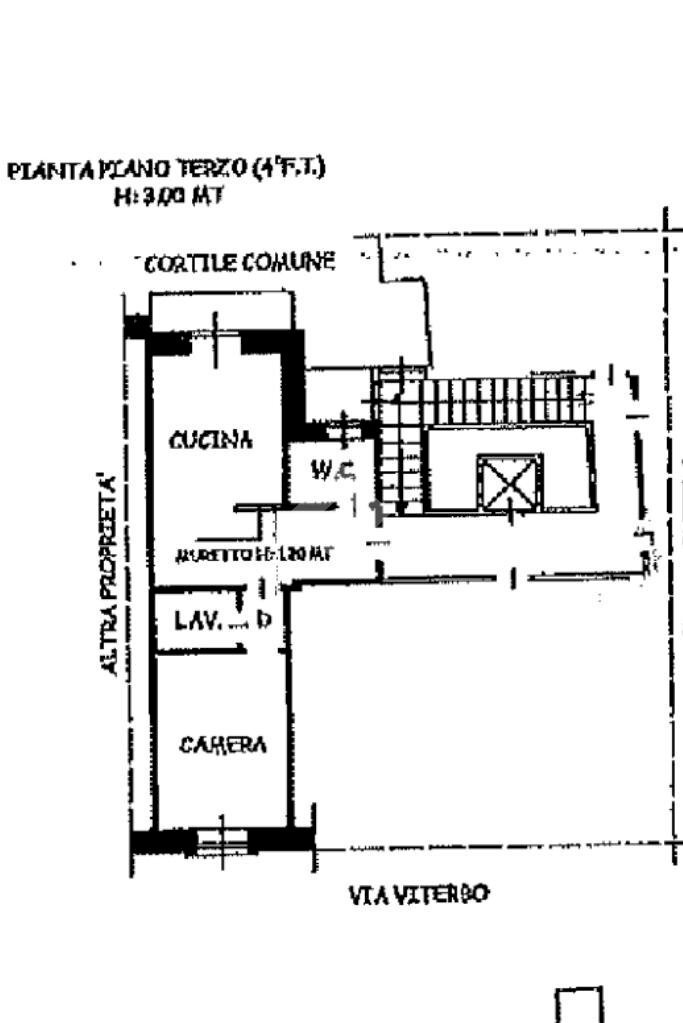 Two-room apartment Via viterbo, Torino (neighborhood Madonna Campagna) - floor plans 1