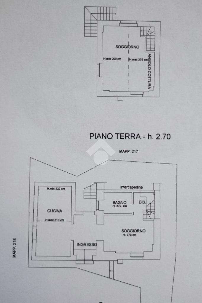 Independent house Località Carpi Inferiore, Montoggio - floor plans 1