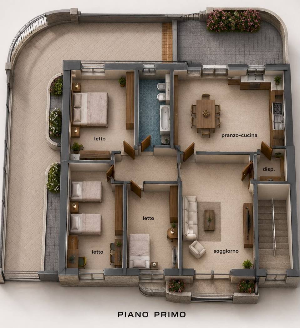 Terreno edificabile via Giorgio La Pira, Parabita - planimetria 1