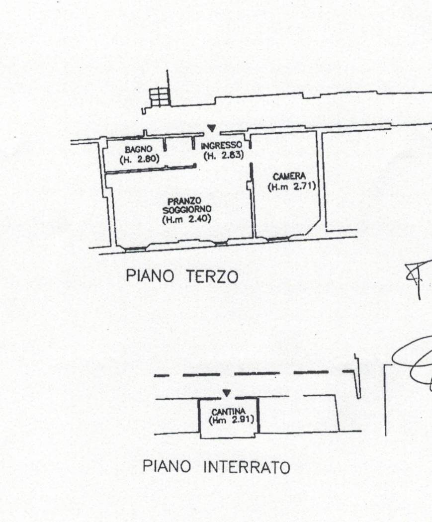 Bilocale via Galliera, Bologna (zona Centro Storico) - planimetria 1