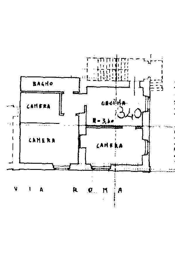 Four-room apartment via Roma, 61, Perosa Argentina - floor plans 1