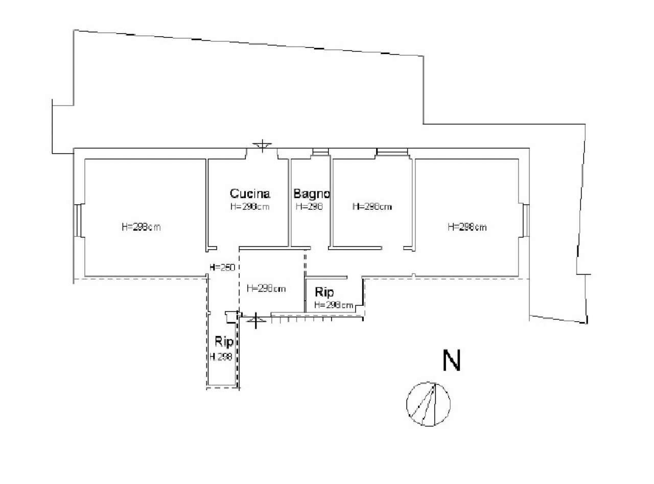 Planimetria - Appartamento Via Missolungi, Genova (zona Nervi) - planimetria 1