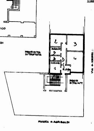 Appartamento piazza Giuseppe Garibaldi, Terre del Reno - planimetria 1