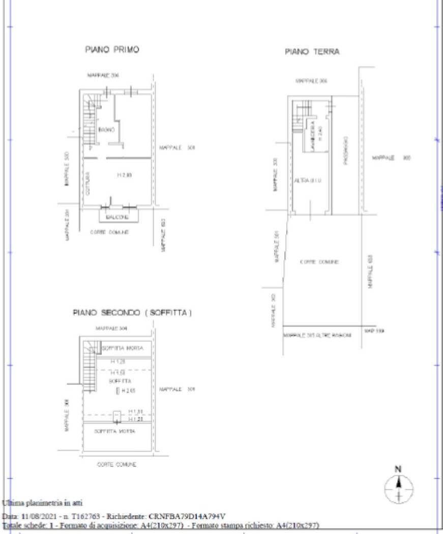 Independent house vicolo Magenta, 3, Scandolara Ripa d'Oglio - floor plans 1