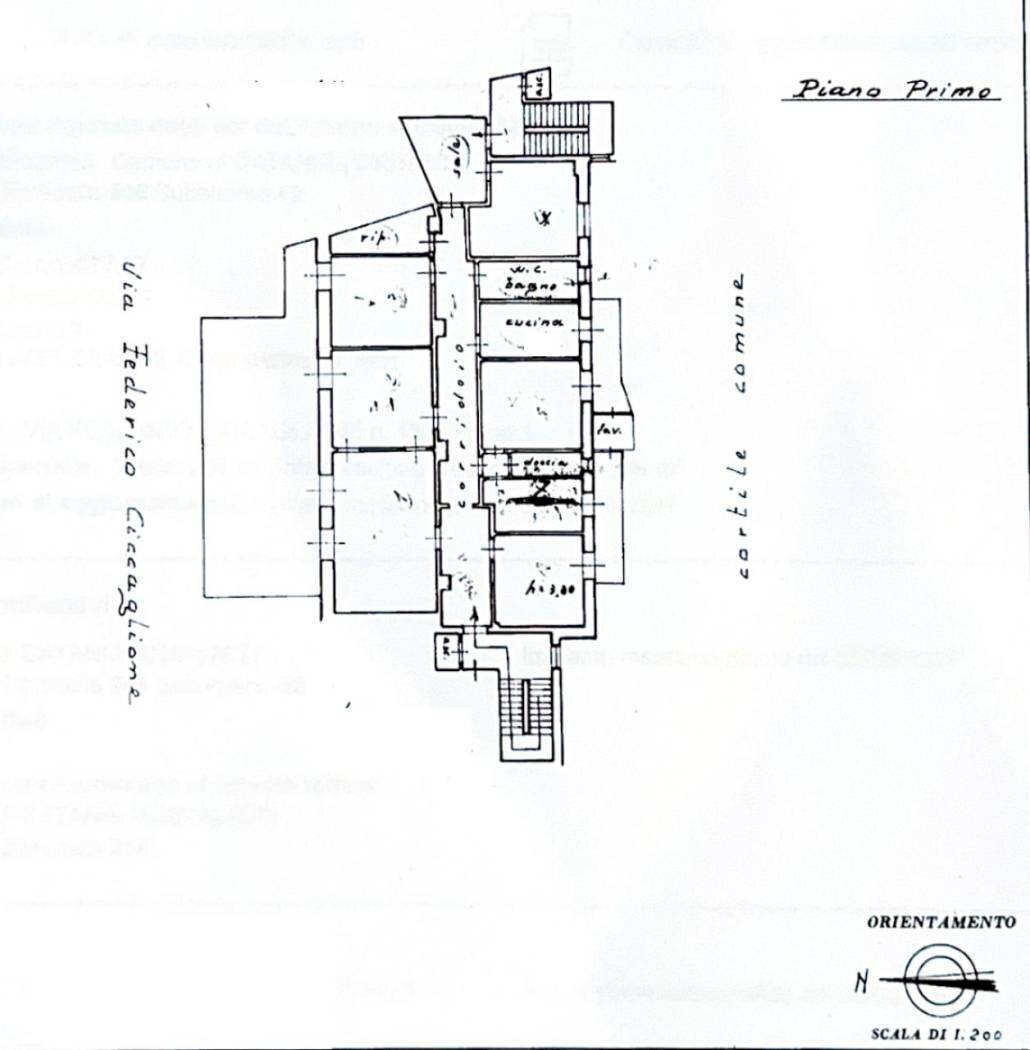 Appartamento via Federico Ciccaglione, 15, Catania - planimetria 1